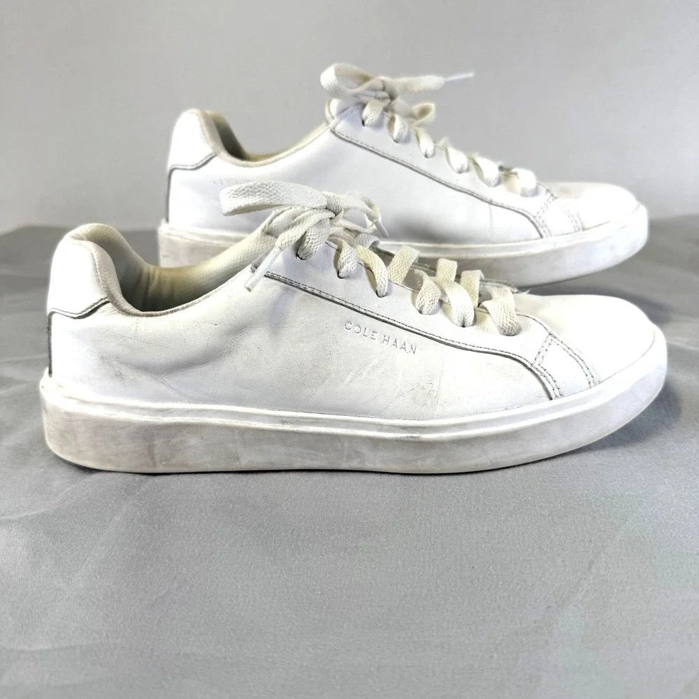 COLE HAAN Grand Crosscourt Daily Court Sneakers Women's Size 8.5  White
